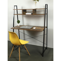 Bureau de direction moderne pliable en fer noir convertible pour usage domestique ou commercial