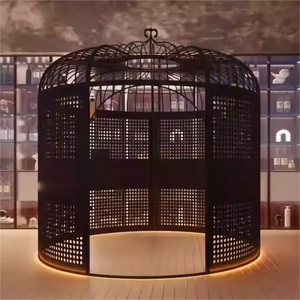 Personalizzabile Gazebo Booth schermo stanza divisorio padiglione divisorio grande in ferro gabbia per uccelli con struttura in acciaio inox - Product Image 4