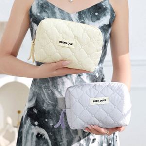Nouvelle Pochette de Maquillage de Voyage en Polyester Imprimé Personnalisé Luxe et Doux 2024, Sac Cosmétique Imperméable, Cadeau - Product Image 6
