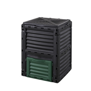 Machine à Composter les Déchets de Jardin 336L Poubelle en <span class=keywords><strong>Plastique</strong></span> Extérieure Bac à Compost Engrais - Product Image 6