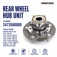Ensemble de moyeu de roue arrière automobile OE 2473560000 pour Mercedes Benz Classe B W247 avec capuchon jaune, pièce de rechange pour réparation de châssis