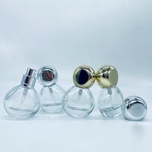 Confezione cosmetica di lusso flacone di vetro per fondotinta per lozione di siero vuoto trasparente a forma di sfera da 30 <span class=keywords><strong>ml</strong></span> con flacone di vetro a pompa contagocce da 30 <span class=keywords><strong>Ml</strong></span> - Product Image 3