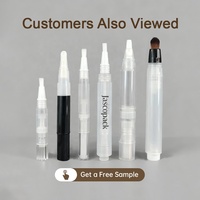 Stylo cosmétique vide personnalisé avec logo, 2ml, 4ml, 6ml, pour soin des ongles, revitalisant, gel, huile pour cuticules, avec pinceau