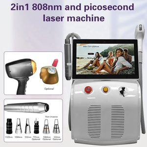 เครื่องกำจัดขน 808nm 755nm กำจัดขนแบบไม่เจ็บปวด กำจัดรอยสักคิ้ว เครื่องลอกหน้าด้วยคาร์บอน ด้ามจับเปลี่ยนได้ - Product Image 5