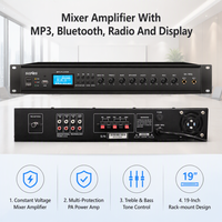 Hochwertige Leistungsstarke 60W 120W 180W 240W PA-Soundanlage/Verstärker/Lautsprecher mit Mixer-Verstärker, MP3, BT und FM-Tuner