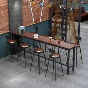 Bar masası ve sandalye kombinasyonu Set Pub otel Catering barbekü restoran aperatif Fast Food batı restoran kabini