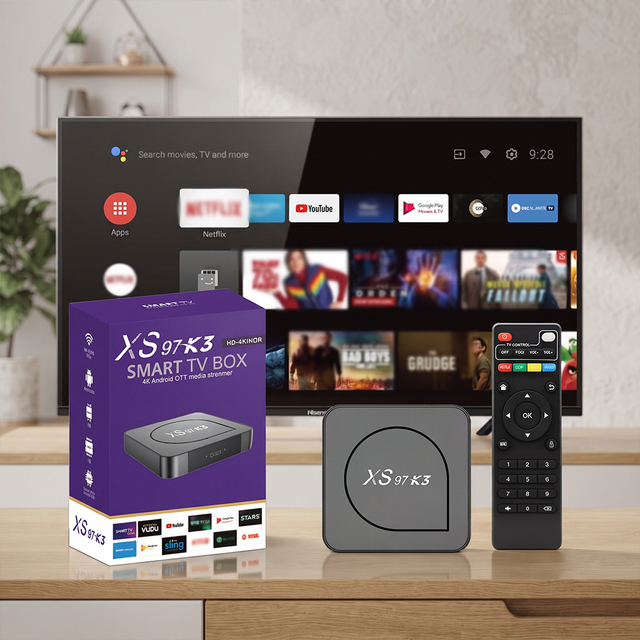 Cost Effective XS97 K3 Allwinner H313 4K Android Box Dual Band WiFi Complete With Remote Wholesale