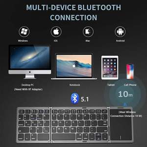 Custom <b>Keyboard</b> Foldable Italian Layout bluetooth Folding <b>Keyboard</b> Wireless <b>Keyboard</b> with Touchpad - Product Image 3