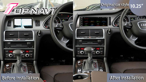 Android12 รถวิทยุสําหรับ Audi Q7 RHD 2005 - 2009 นําทางเครื่องเล่นมัลติมีเดีย Headunit Carplay 4G WIFI <span class=keywords><strong>DTS</strong></span> - Product Image 3