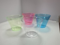 Gobelet à vin jetable en plastique PS transparent de qualité alimentaire, incassable, pour mariage, banquet, fête, pique-nique