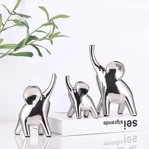 Modern Minimalist Ceramic Elephant For Table Decoration Best Gifting Product Customization