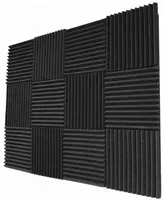 Panel de pared de espuma acústica para estudio, Panel de pared a prueba de sonido, antiabsorción