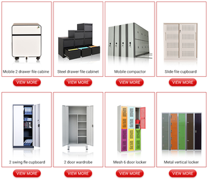 Nouveau Design Tall Steel Hanging Clothes Storage Cabinets 2/4 Doors Z Shape Office Home Metal Steel Lockers for Bedroom School Gym - Product Image 6