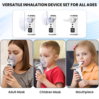 Nébuliseur à mailles ultrasoniques portatif à faible bruit, à vapeur froide, de qualité médicale, pour usage hospitalier, avec minuterie, certifié CE, batterie au lithium