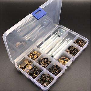 Top Grade Pro-Môi Trường Đồng Snap Nút + Nút Cài Đặt Công Cụ Thiết Lập Kết Hợp Xuống Áo Khoác Nút Quần Jean - Product Image 3