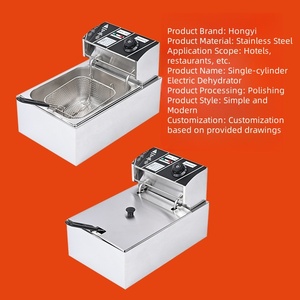 Freidora Eléctrica Comercial <span class=keywords><strong>de</strong></span> 6 Litros, <span class=keywords><strong>de</strong></span> un Solo Tanque, para Cocina, Restaurante, Servicios <span class=keywords><strong>de</strong></span> Catering, para Freír <span class=keywords><strong>Pollo</strong></span> y Patatas - Product Image 5