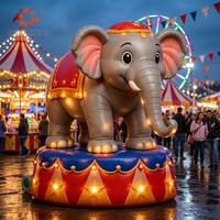Mascotte gonflable sur mesure pour la décoration de cirque, modèle d'éléphant gonflable, grand ballon d'éléphant gonflable pour le carnaval