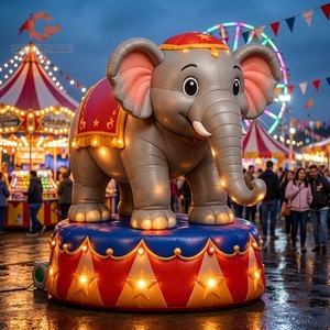 Elefante Inflable Gigante Personalizado para Decoración de <span class=keywords><strong>Circo</strong></span>, Modelo de Mascota Inflable, Globo de Elefante Grande para Carnaval - Product Image 1
