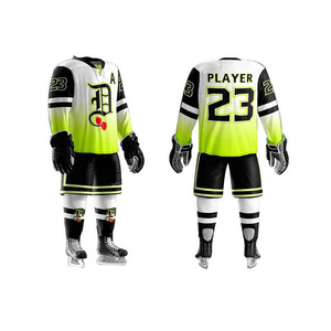 Nuevos Conjuntos de Uniformes Profesionales de Hockey sobre Hielo, Personalizados, a Bajo Precio, con el Mejor Diseño y Material de Tela - Product Image 5