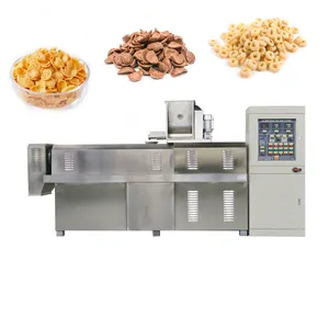 Kelloggs fruit loops ring breakfast cereal flakes snack food making extruder machine/production line