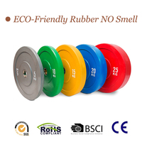 Usine Nantong Plaques de pare-chocs personnalisées en caoutchouc solide OB anti-fissure pour compétition d'haltères Accessoires de musculation