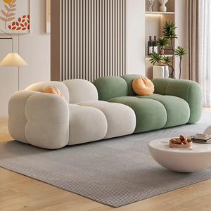 Juego de Sofás Contemporáneos Modernos Tapizados para Sala de Estar - Tela Personalizada para Uso en Villa y Cocina - Product Image 5
