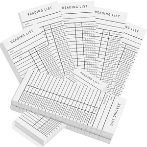 Tùy Chỉnh Cá Nhân Thư Viện Thẻ Cuốn Sách Theo Dõi Notecard Danh Sách Đọc Bookmark Cho Những Người Yêu Sách - Product Image 1