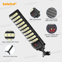 Lampes solaires LED haute puissance 3000W 2000W 1000W, allumage automatique du crépuscule à l'aube, éclairage solaire extérieur IP65 pour autoroute, parking, cour, jardin