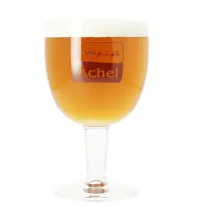 13 ounce White Belgian Style Etched Beer Glasses Primary Team Logo Pilsner Glass IPA Glasses