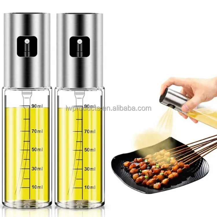 Pompa manuale cottura degli alimenti Dispenser di olio commestibile nebulizzatore Dispenser di vetro Mister Bottle spruzzatore di olio d'oliva