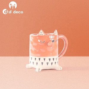 Taza de café de cerámica con forma de zorro y Animal, nuevo diseño - Product Image 2