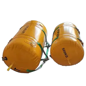 Bolsas flotantes marinas de 500kg, cilindro de elevación de bote inflable, bolsas de aire de flotabilidad de rescate para trabajos subacuáticos, bolsa de elevación de aire subacuática