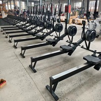 Máquina de Remo de Una Sola Pista Personalizable, Equipo de Fitness Comercial Silencioso para Gimnasio en Casa, Remo de Aire, Peso Máximo del Usuario 150 kg
