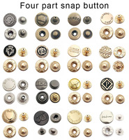 Bouton métallique décoratif personnalisé avec logo estampé, norme européenne Consen, pour vêtements et blazers