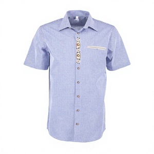 Trachten Hemden Traditional German 100% Cotton <b>Shirt</b> <b>Half</b>-Sleeves Bavarian Men <b>Shirt</b> Oktoberfest Hemden Men <b>Shirt</b> - Product Image 1