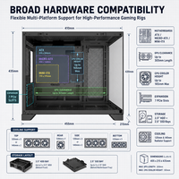 Casing Komputer Gaming PC Custom OEM AntarcChill, Casing & Tower Komputer, Kaca Temper, Micro ATX, Kabinet Desktop PC