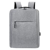 Sac à dos pour ordinateur portable 15 pouces avec logo personnalisé, imperméable, grande capacité, portable, pour étudiants, voyages et affaires, avec port USB