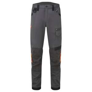 PORTWEST - EV441MGR41 EV4 Pantalones de servicio elásticos, Metal Grey - EAN 5036108417360 PANTALONES DE TRABAJO PERFORMANCE WORK PANTALONES - Product Image 1