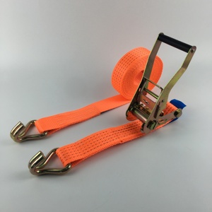 Sangle d'arrimage à cliquet robuste avec crochets en S, capacité de charge de 5 tonnes, ceinture d'arrimage pour le transport, la moto, la remorque - Product Image 3