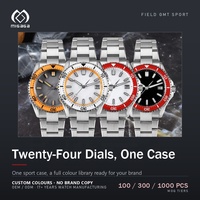 Montre de plongée vintage OEM avec logo personnalisé, cadran rétro, verre saphir, étanche 200 m, marque privée, automatique