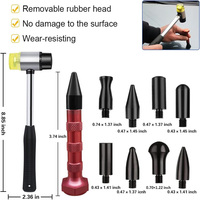 Kit d'outils de réparation de bosses de voiture, extracteur de bosses de carrosserie avec marteau à inertie et ventouses, en aluminium, pour dommages de grêle