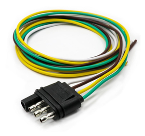 موصل مسطح رباعي الاتجاهات ذكر وأنثى لتمديد الأسلاك في المقطورات، كابل تمديد 18AWG - Product Image 5