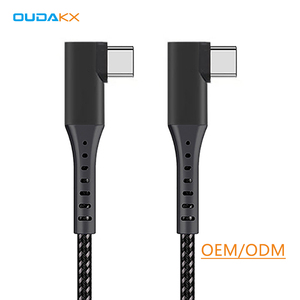 Vente en <span class=keywords><strong>gros</strong></span> USB 2.0 1M 2M 3M 5M Haute Vitesse 480Mbps VR Casque Câble Type C à C 90 Degrés Charge Rapide USB C Accessoires VR Link - Product Image 1