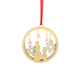 Bola de <span class=keywords><strong>Navidad</strong></span> Adornos colgantes Ángel de <span class=keywords><strong>madera</strong></span> doble capa muñeco de nieve colgante de <span class=keywords><strong>Navidad</strong></span> para decoración de árboles - Product Image 1