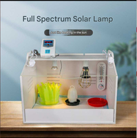 Incubateur semi-automatique compact pour poussins 48*30*32CM, boîte d'élevage avec contrôle de température, compatible 220V/110V, capacité 100-200 œufs
