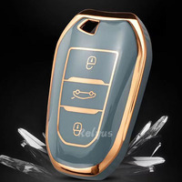 Housse de protection pour clé de voiture intelligente en TPU souple pour Peugeot 308 408 508 2008 3008 4008 5008 Citroën C4 C4L C6 C3-XR Picasso DS3 DS4 DS5