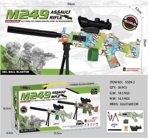 Fusil d'assaut M249 Gel Ball Blaster 0,68 mm Mode Sniper Automatique Jeu de Tir en Plein Air Jouet 559-2 - Product Image 3