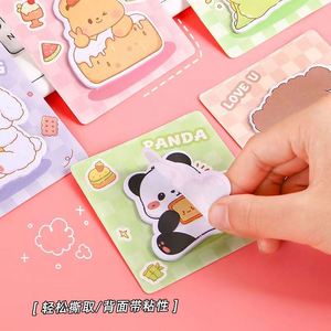 Bloc-notes autocollant personnalisé multicolore en forme de dessin animé - Fournitures de bureau Kawaii de haute qualité pour l'apprentissage - Product Image 3