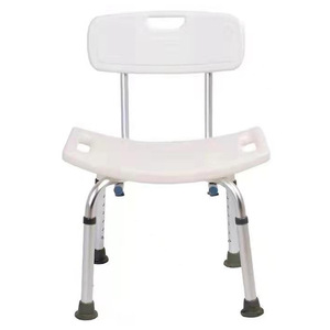 Chaise de douche en alliage d'aluminium Chang Shengyuan, siège incurvé avec dossier, capacité de 120 kg, tabouret de salle de bain antidérapant pour personnes âgées et - Product Image 3