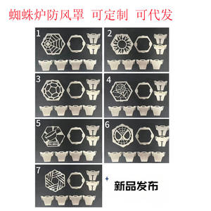 ฝาครอบกันลมสำหรับเตาสไปเดอร์ สแตนเลสทรงหกเหลี่ยม พกพาสะดวก น้ำหนักเบาพิเศษ อุปกรณ์เสริมสำหรับเตาแก๊สแคมป์ปิ้ง - Product Image 2